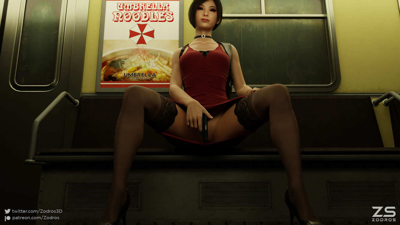 Ada Wong in the subway